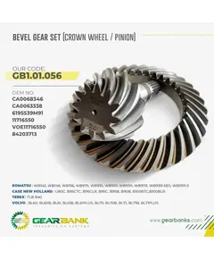 Case in Bevel Gear Set (Crown Wheel & Pinion) - 15071270-GearBanksCase in Bevel Gear Set (Crown Wheel & Pinion) - 15071270
